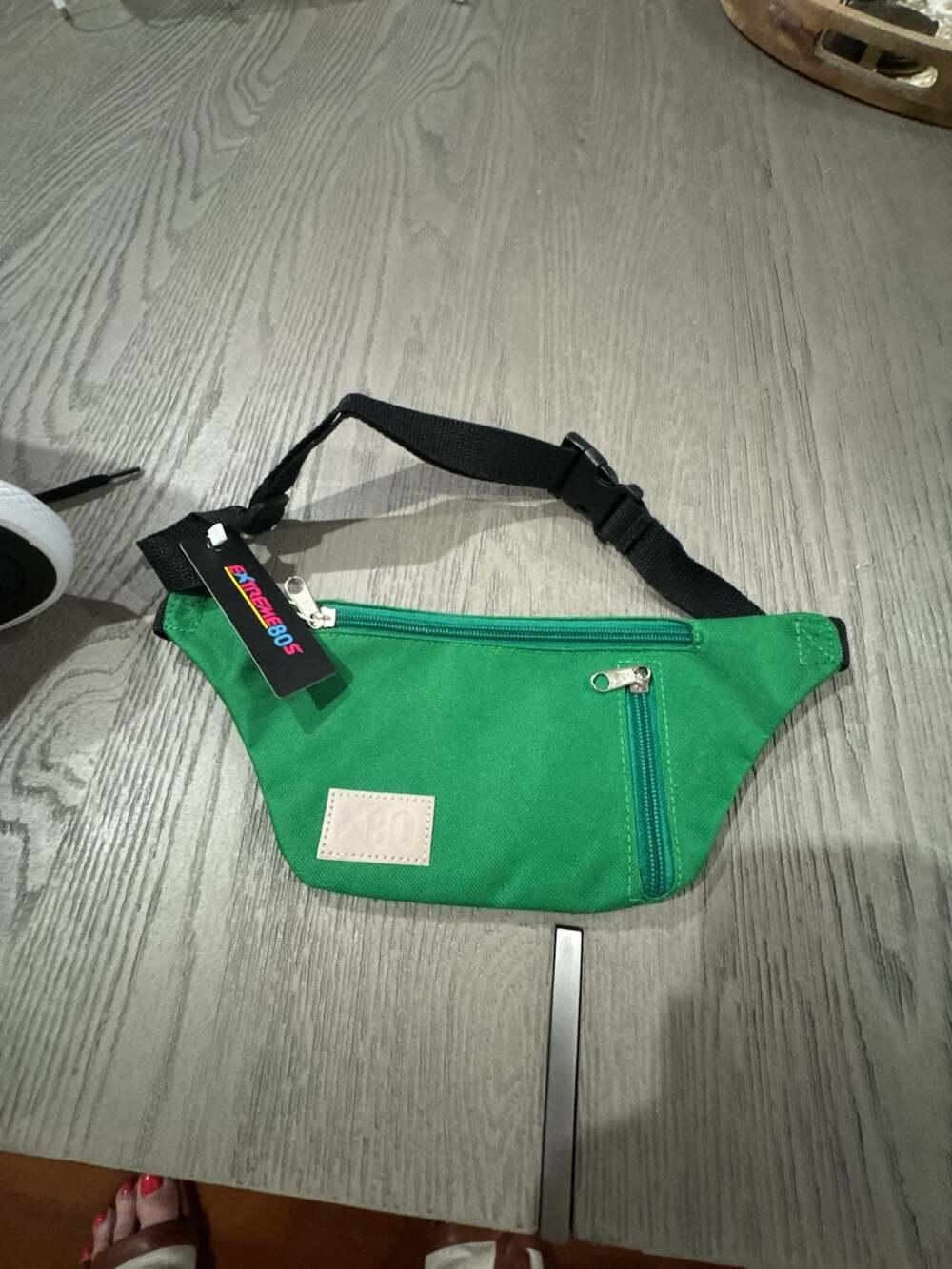 Extreme 80s Green Canvas Waist Fanny Pack